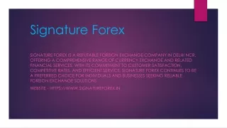 signature forex