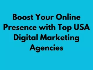 Best Digital Marketing Agency in USA for Your Business Growth
