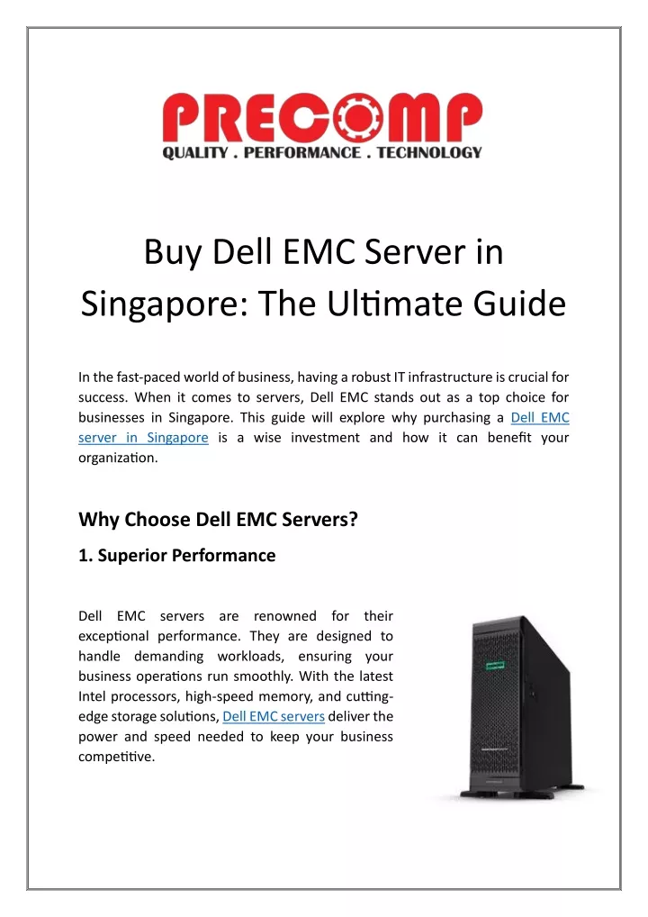 buy dell emc server in singapore the ultimate