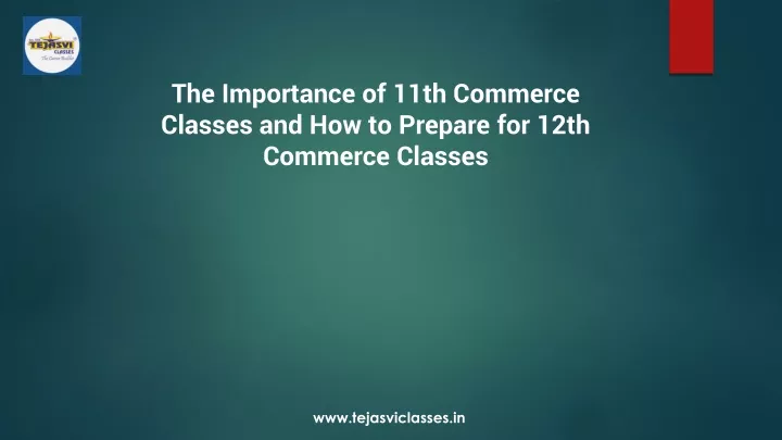 the importance of 11th commerce classes