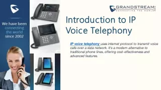 Grandstream India IP Voice Telephony | Noida