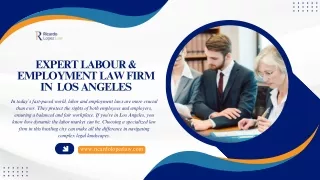 Expert Labour & Employment Law Firm in  Los Angeles