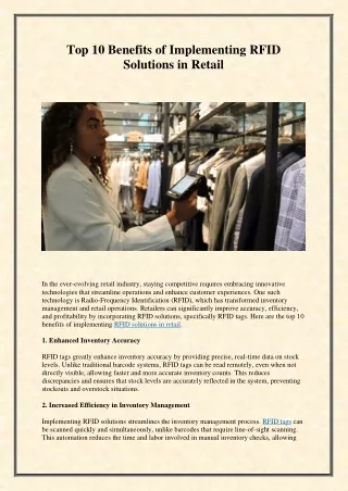 top 10 benefits of implementing rfid solutions