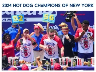 2024 Hot dog champions of New York