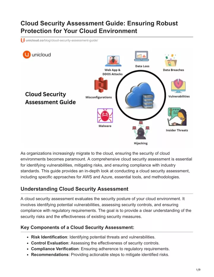 cloud security assessment guide ensuring robust