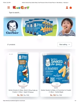 gerber snacks