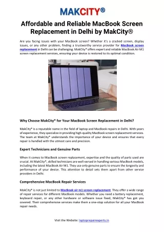 affordable and reliable macbook screen
