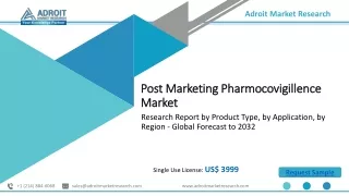 Post Marketing Pharmocovigilence Market Size, Share, Statistics, Trends, Competi