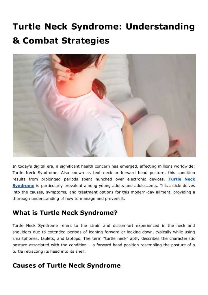 turtle neck syndrome understanding combat