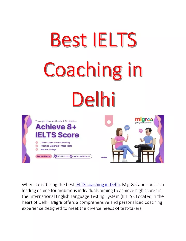 when considering the best ielts coaching in delhi