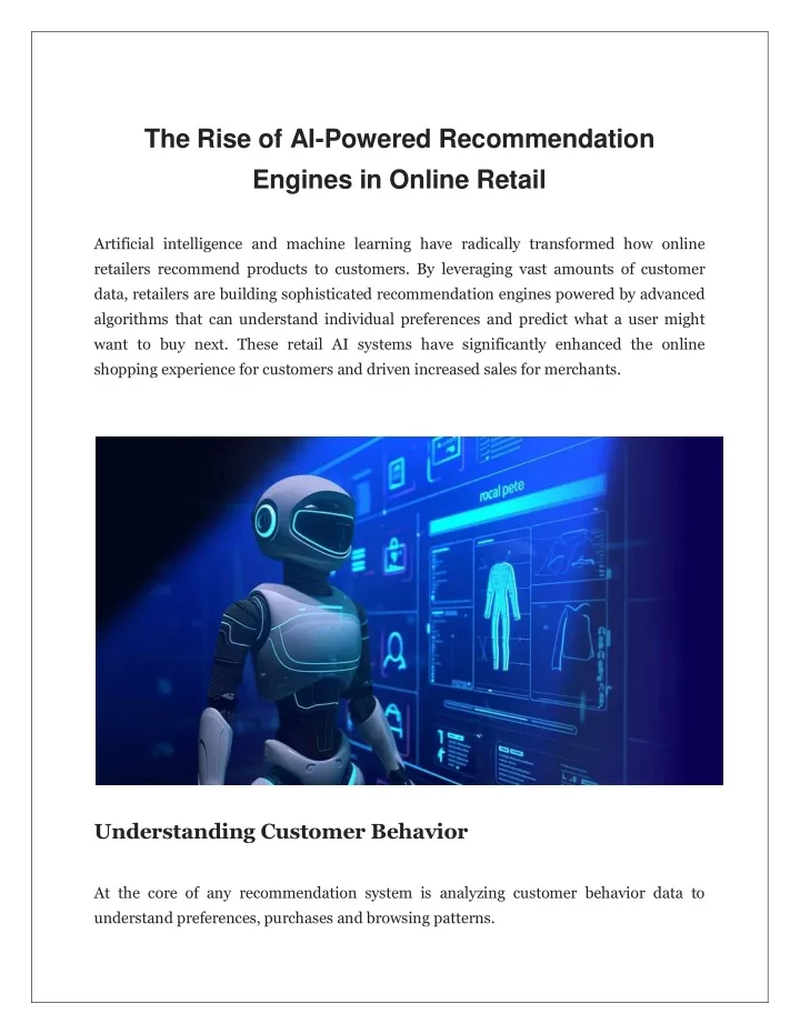 the rise of ai powered recommendation engines