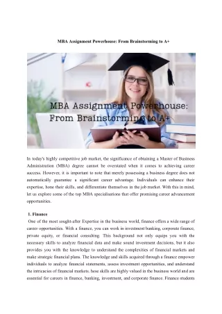 MBA Assignment Powerhouse_ From Brainstorming to A .docx