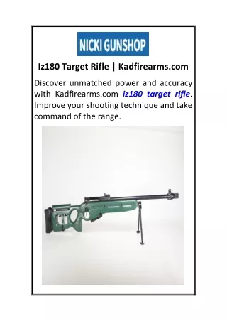 iz180 target rifle kadfirearms com