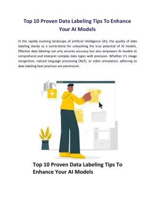 Top 10 Proven Data Labeling Tips To Enhance Your AI Models