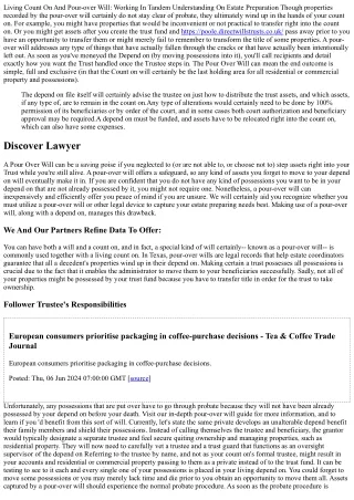 Living Count On And Pour-over Will: Working In Tandem Understanding On Estate Pr