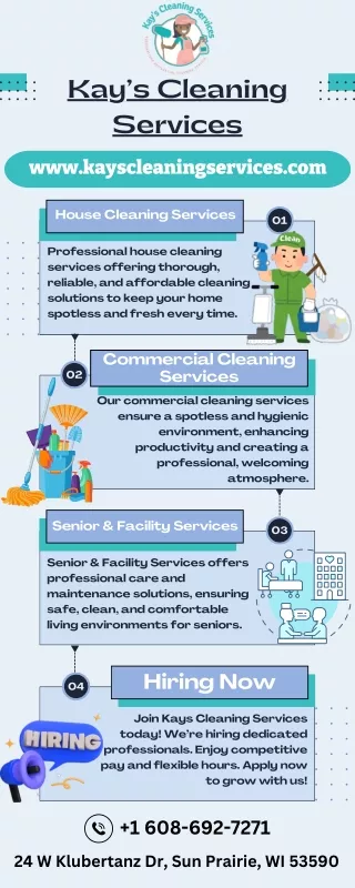 House and Commercial Cleaning Services - Kays Cleaning Services