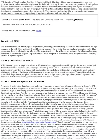 Living Wills And Breakthrough Instructions For Medical Decisions