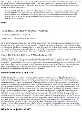 Office Of The Register Of Wills Facts About Wills