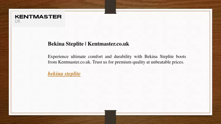 bekina steplite kentmaster co uk experience