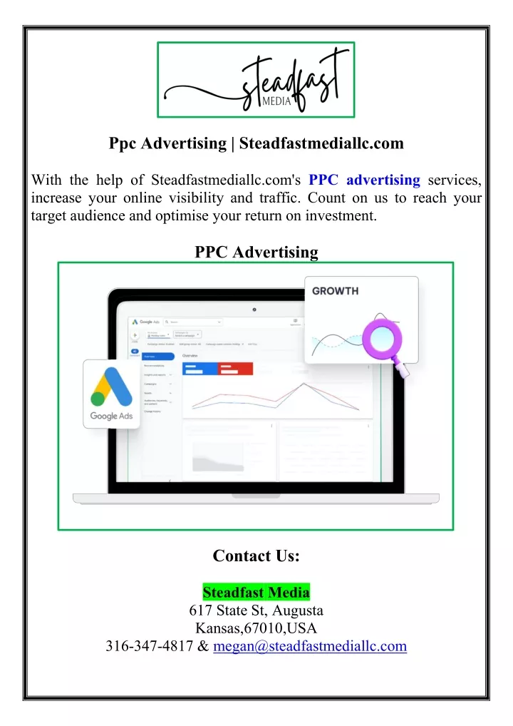 ppc advertising steadfastmediallc com