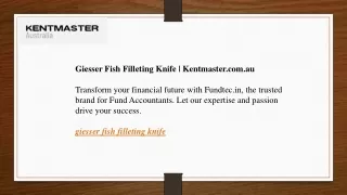 Giesser Fish Filleting Knife Kentmaster.com.au