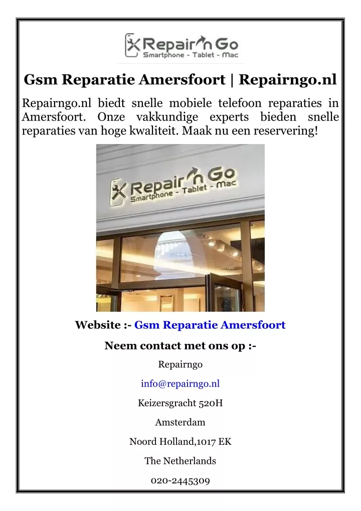 gsm reparatie amersfoort repairngo nl