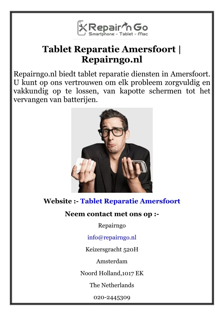 tablet reparatie amersfoort repairngo nl