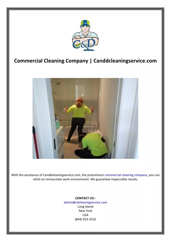 commercial cleaning company canddcleaningservice