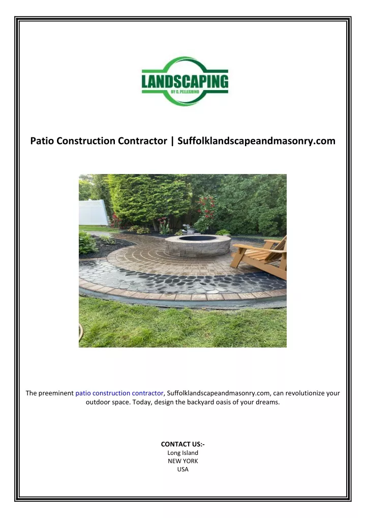 patio construction contractor