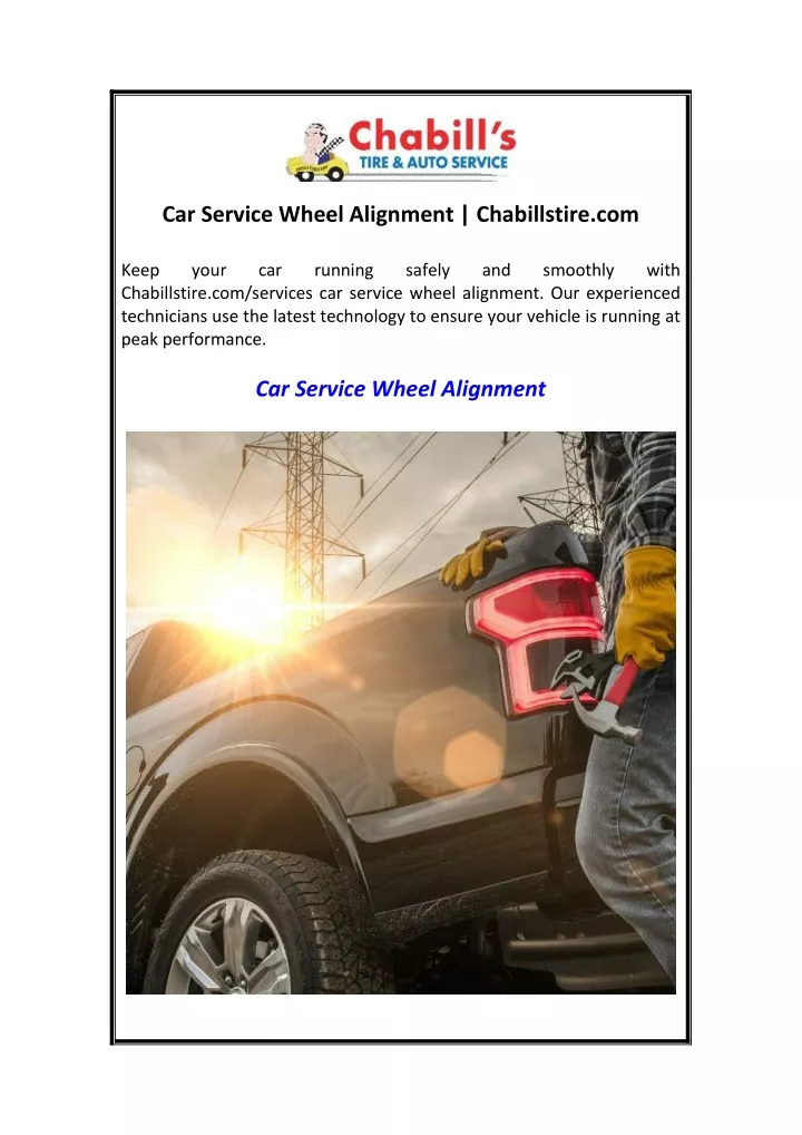 car service wheel alignment chabillstire com