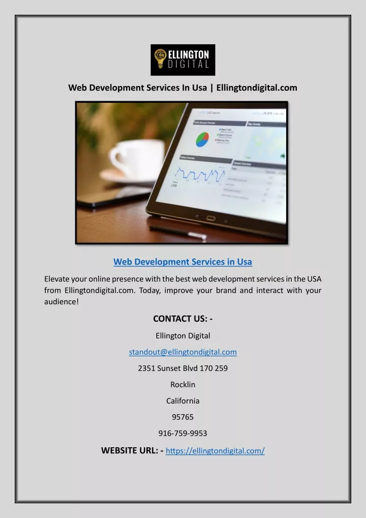 web development services in usa ellingtondigital