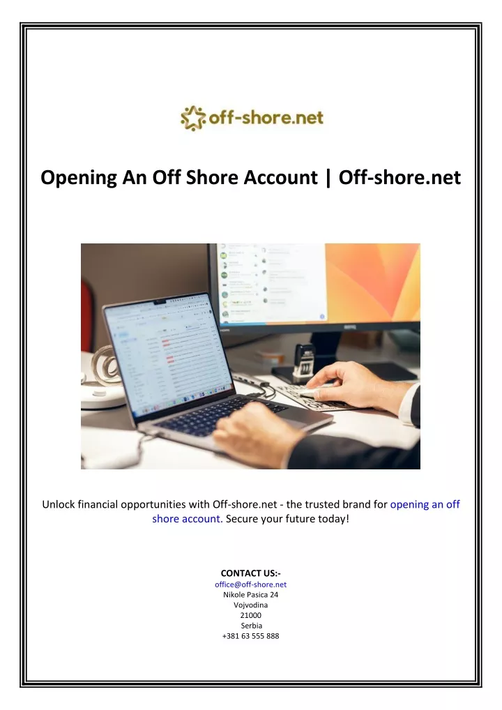 opening an off shore account off shore net