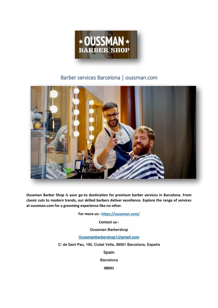 barber services barcelona oussman com barber