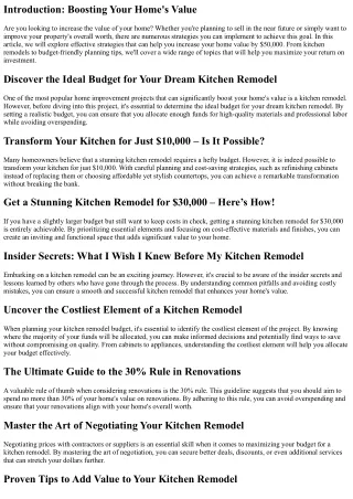 Strategies to Increase Your Home Value by $50,000