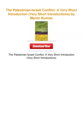 The Palestinian-Israeli Conflict: A Very Short Introduction (Very Short