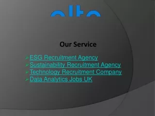 Sustainability Recruitment Agency