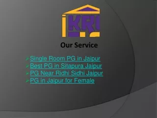 Single Room PG in Jaipur