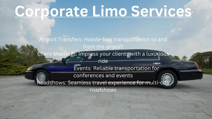 corporate limo services