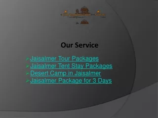 Jaisalmer Tour Packages