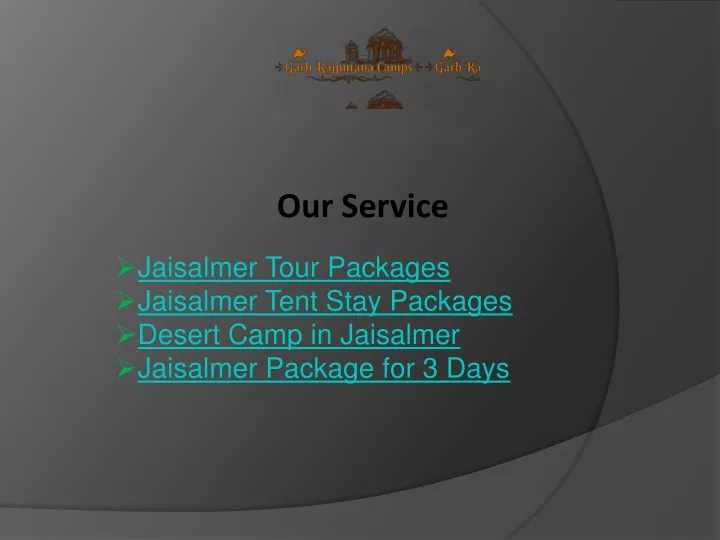 our service