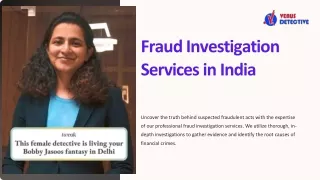 fraud investigation services in india