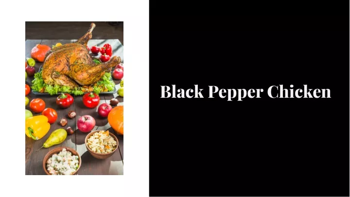 black pepper chicken