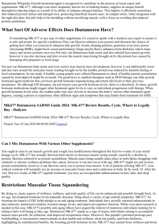 The Thorough Overview To Mk-677: Advantages, And Acquiring Securely