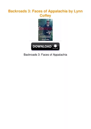 Backroads 3: Faces of Appalachia by Lynn Coffey