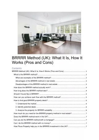 brrrr method uk what it is how it works pros