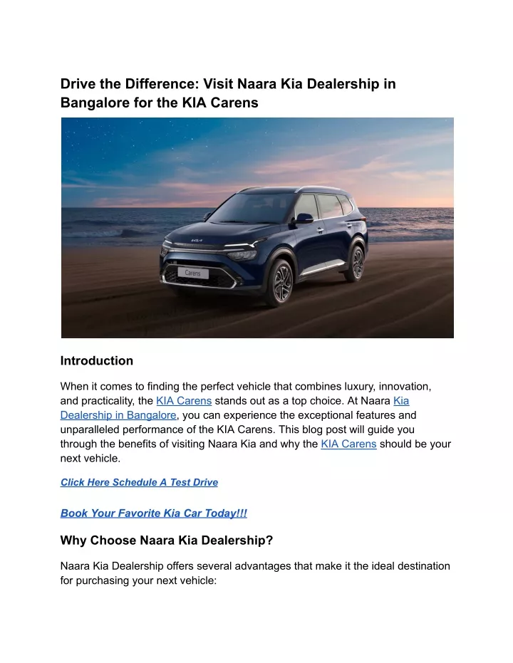 drive the difference visit naara kia dealership