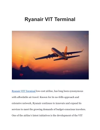 Ryanair VIT Terminal