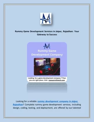 rummy game development services in jaipur