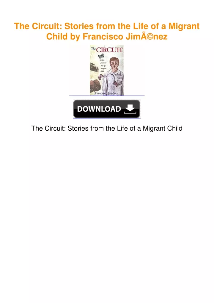 PPT - The Circuit: Stories from the Life of a Migrant Child by ...