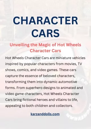 character cars unveiling the magic of hot wheels